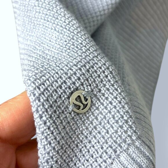 Lululemon Forward Flow Gray Relaxed Lightweight Poncho Sweater Wrap Women's OS - Picture 7 of 9